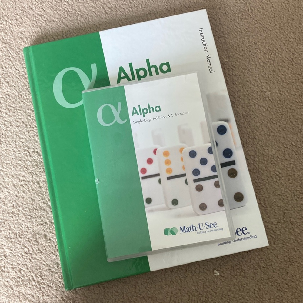 Math U See Alpha Instruction Manual and DVD